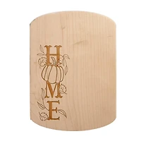 Home Pumpkin 11" x 8" Maple Oval Cutting Board