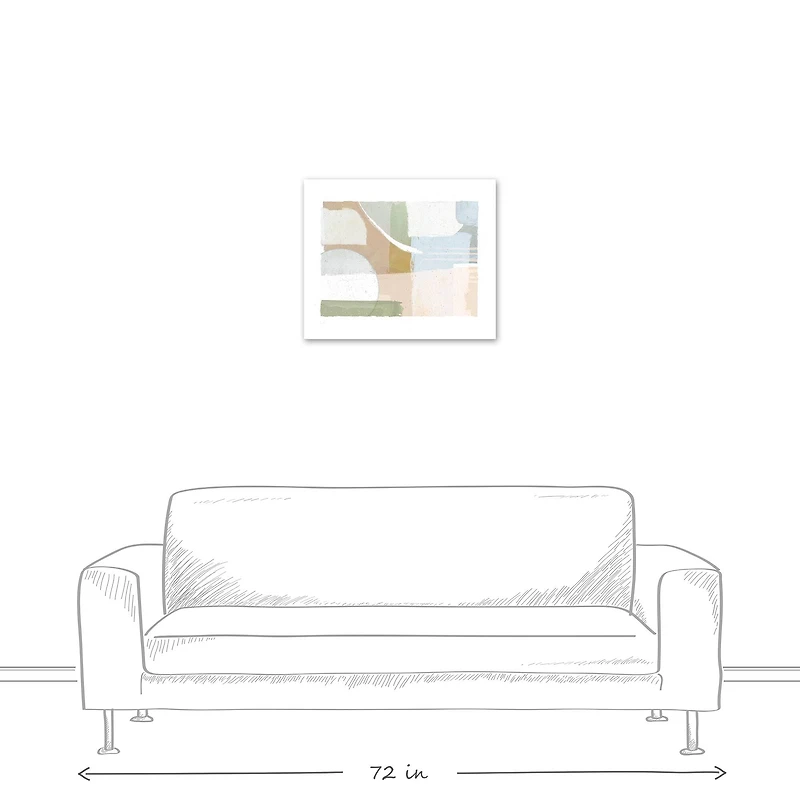 Pastel Modern Abstract 24" x 20" Canvas Wall Art