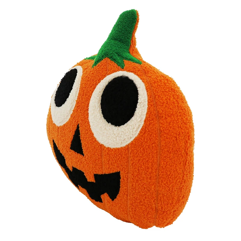 16" Silly Orange Pumpkin Face Pillow by Ashland®