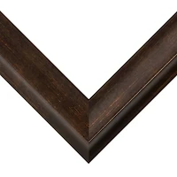 Frame USA Verona Narrow Tarnished Bronze Single Image Picture Frame with Mat