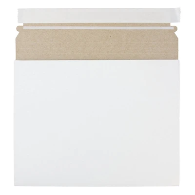 JAM Paper White Expandable Photo Mailer Peel & Seal Closure Envelopes