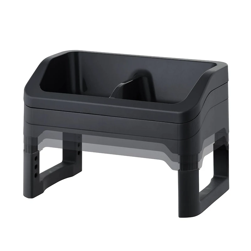 IRIS® Black Adjustable Elevated Pet Feeder, 2ct.