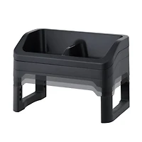 IRIS® Black Adjustable Elevated Pet Feeder, 2ct.