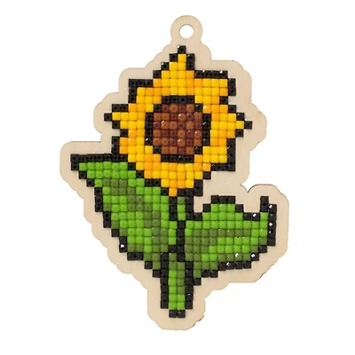 Wizardi Diamond Painting Ornament Kit Sunflower