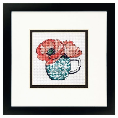 Dimensions® Floral Teacup Needlepoint Kit