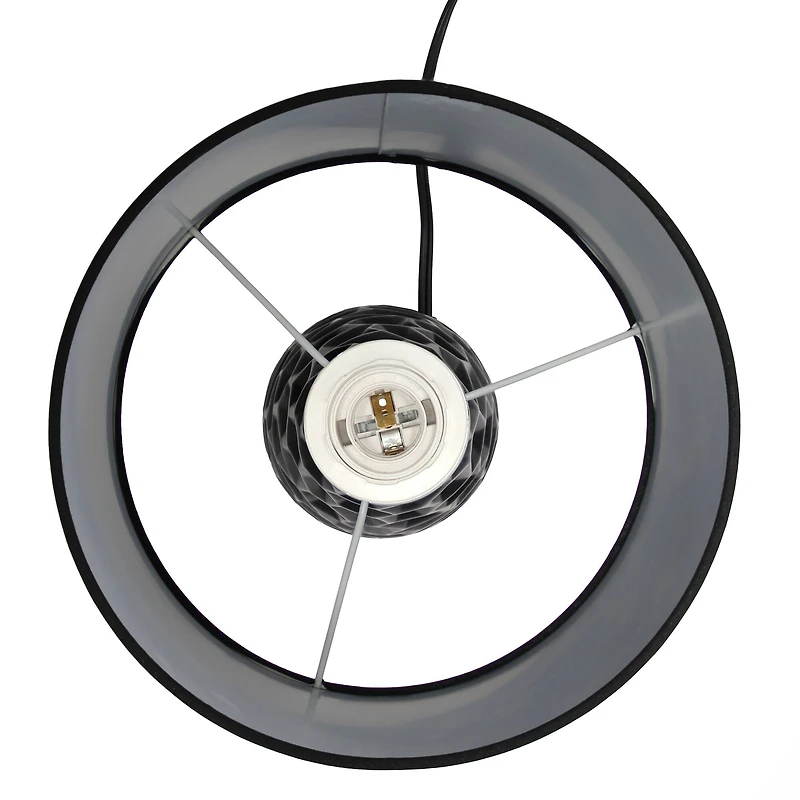 Simple Designs Sculpted Ceramic Table Lamp