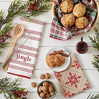 DII® Assorted Jingle Dishtowel Set