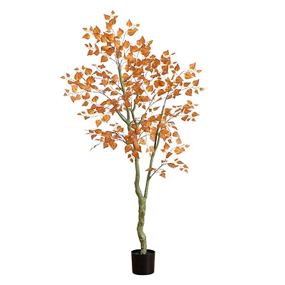 6ft. Autumn Birch Leaf Artificial Fall Tree