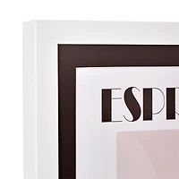 American Art Decor Tipsy Framed Espresso Martini Cocktail Poster - 16" x 20" x .75"