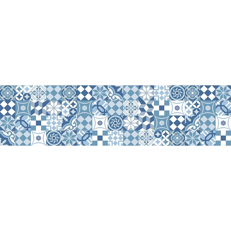 Crearreda Blue Cementine Peel & Stick Backsplash