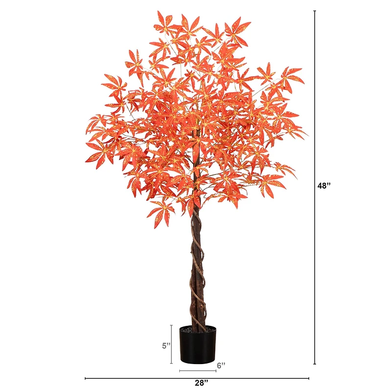 4ft. Autumn Vibrant Maple Artificial Fall Tree