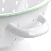 Martha Stewart 5qt. White Enamel on Steel Colander