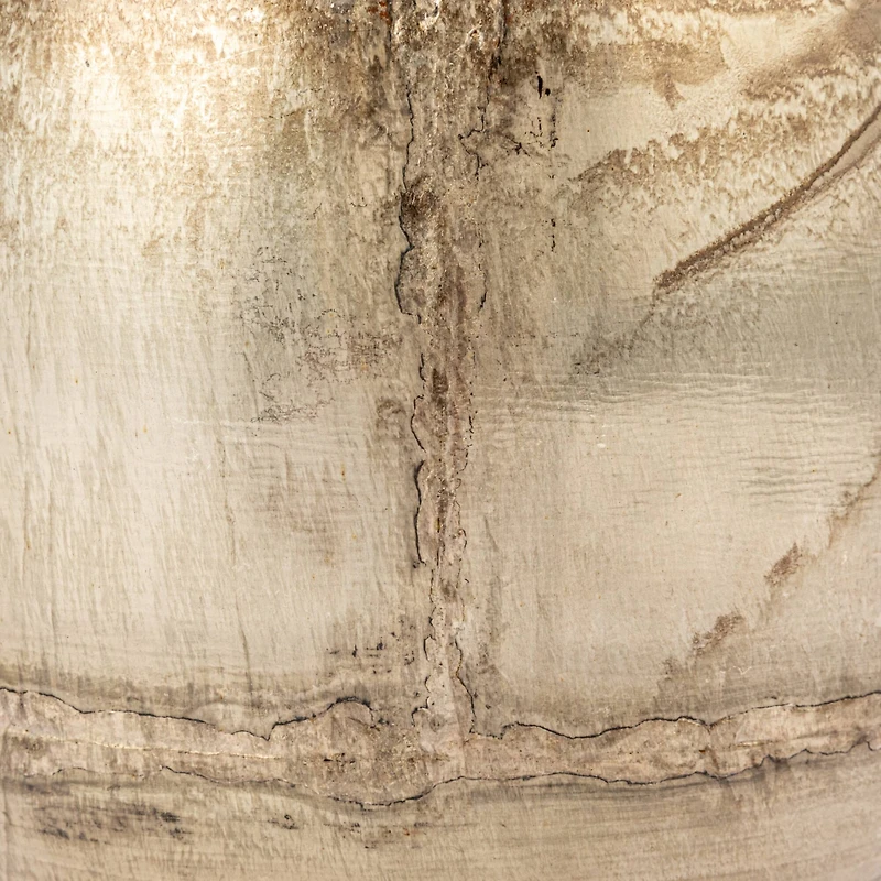 Hello Honey® Distressed Pewter Finish Round Metal Planters Set