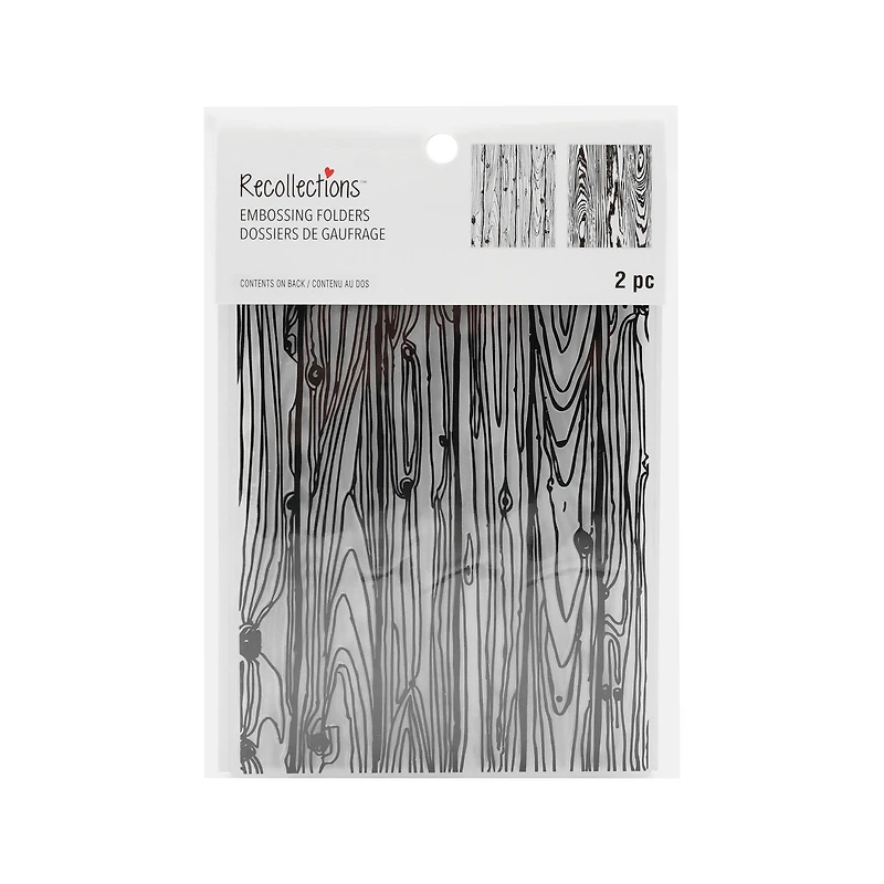 Wood Pattern Embossing Folders Set by Recollections™