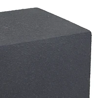 Black Contemporary Garden Stool, 17" x 17" x 24"