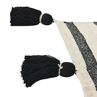 Hello Honey® Striped Cotton Throw Blanket with Tassels
