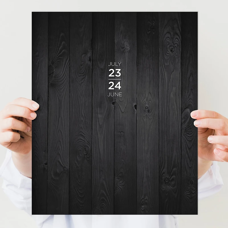 TF Publishing 2023 - 2024 Simply Black Large Monthly Planner