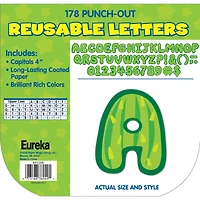 Eureka® A Sharp Bunch 4" Cactus Reusable Punch-Out Letters, 3 Packs of 178