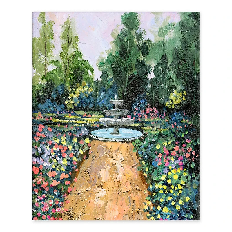 Spring Garden Tabletop Canvas Art