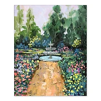 Spring Garden Tabletop Canvas Art