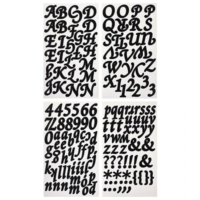 Large Elegant Black Alphabet Stickers Recollections™