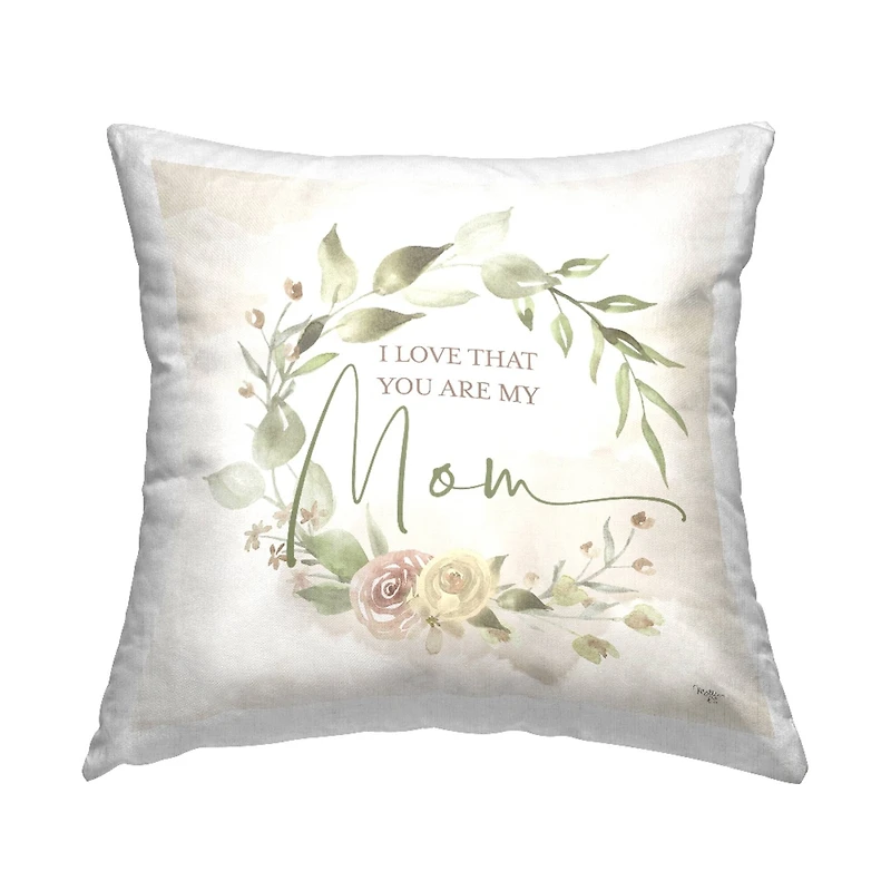 Stupell Industries Appreciative Mother's Day Phrase Decorative Printed Throw Pillow
