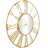 Aluminum Open Frame Geometric Wall Clock