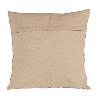 Hello Honey® 20" Orange Oval & Floral Accent Pillow