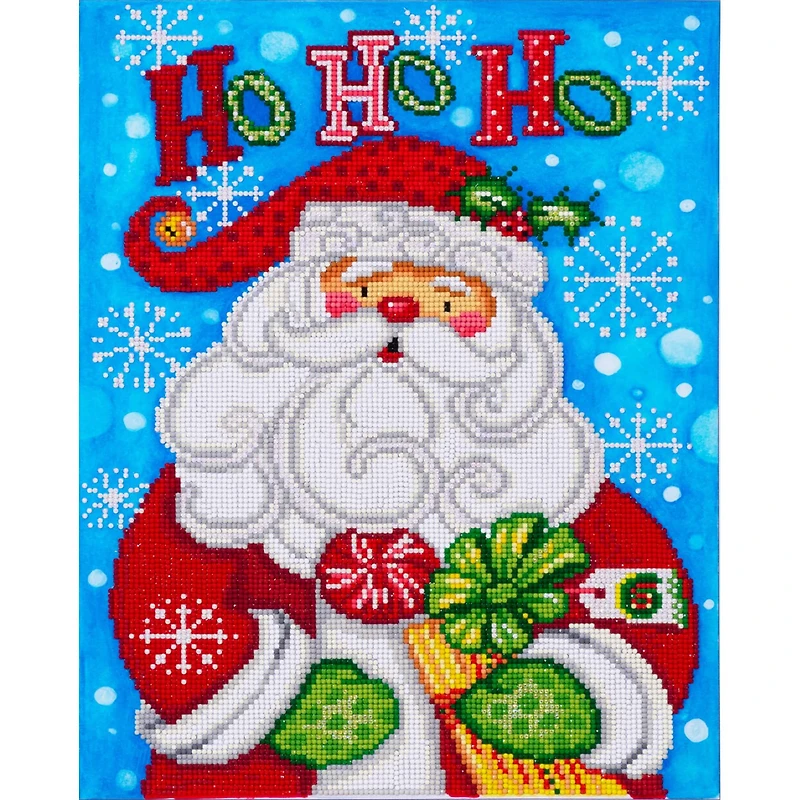 Diamond Dotz® at Home Intermediate Santa Ho Diamond Painting Kit