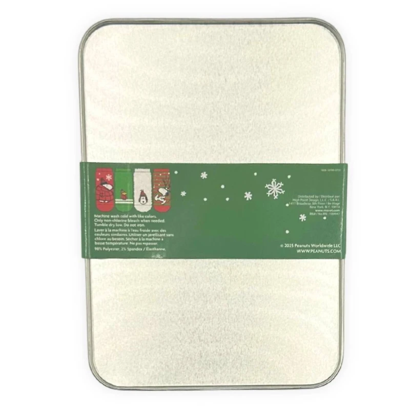 Peanuts® 4 Pack Cozy Socks in Christmas Gift Tin