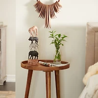 Multi Polystone Traditional Sculpture, 16" x 4" x 3"