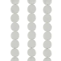 Silver Metal Coin Beads, 11mm by Bead Landing™