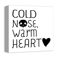 Cold Nose Warm Heart Canvas Wall Art