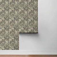 Tommy Bahama Zebra Leaf Peel & Stick Wallpaper