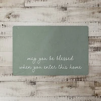 18" x 27" Sage May You Be Blessed When Enter Home Floor Mat
