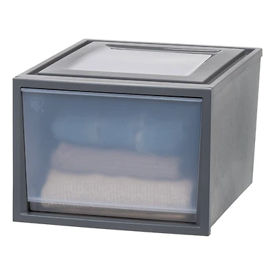 Iris® Gray Deep Box Chest Drawer, 3 Pack