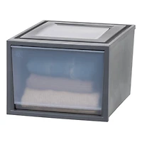 Iris® Gray Deep Box Chest Drawer, 3 Pack