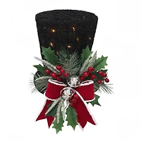 10" LED Premade Snowman Top Hat Décor by Ashland®