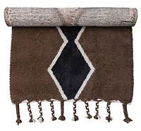 Hello Honey® Cotton and Wool Blend Rug with Pattern and Braided Tassels, 4ft. x 6ft.