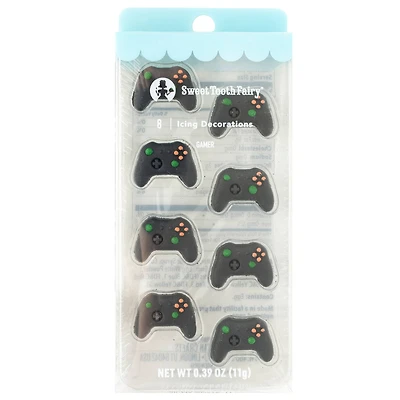 Sweet Tooth Fairy® Gamer Icing Decorations, 8ct.