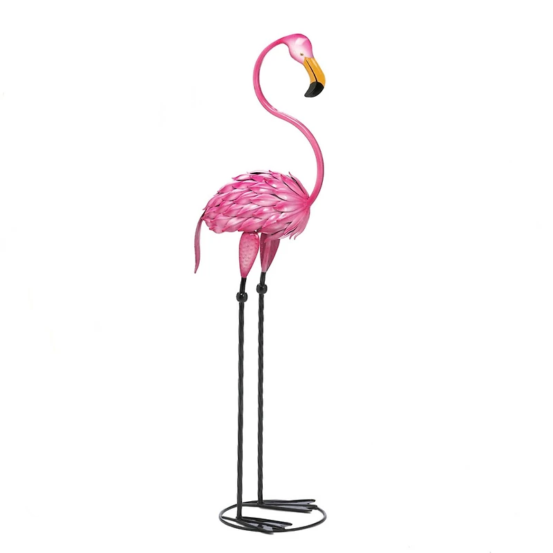 35" Tropical Tango Flamingo Statue