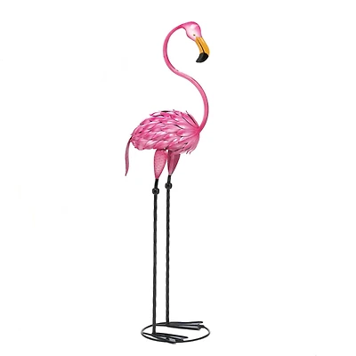 35" Tropical Tango Flamingo Statue
