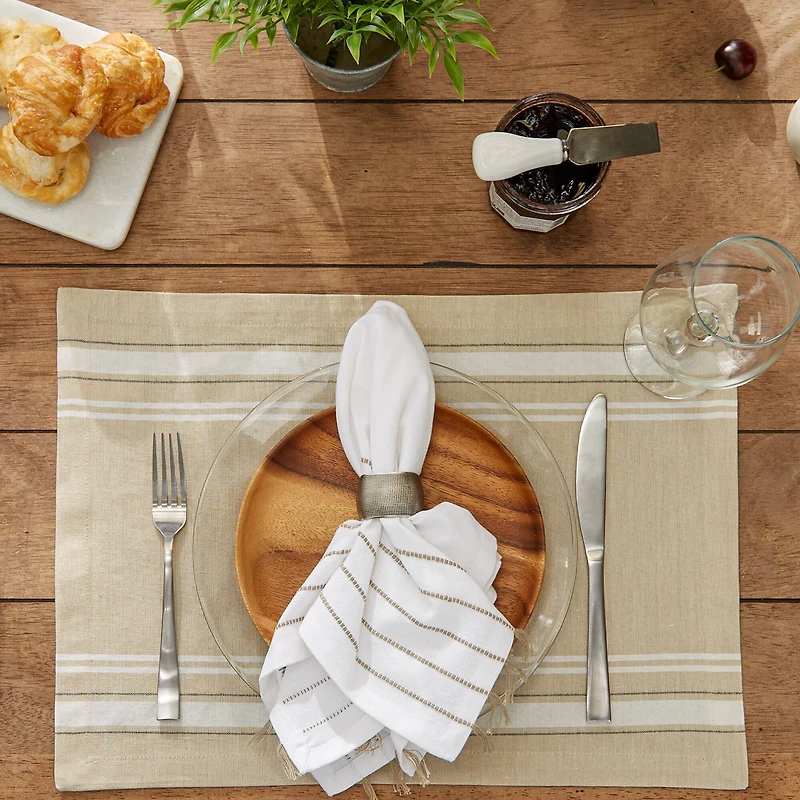 DII® French Stripe Placemats