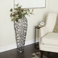 Gold Contemporary Vase, 12" x 12" x 33"