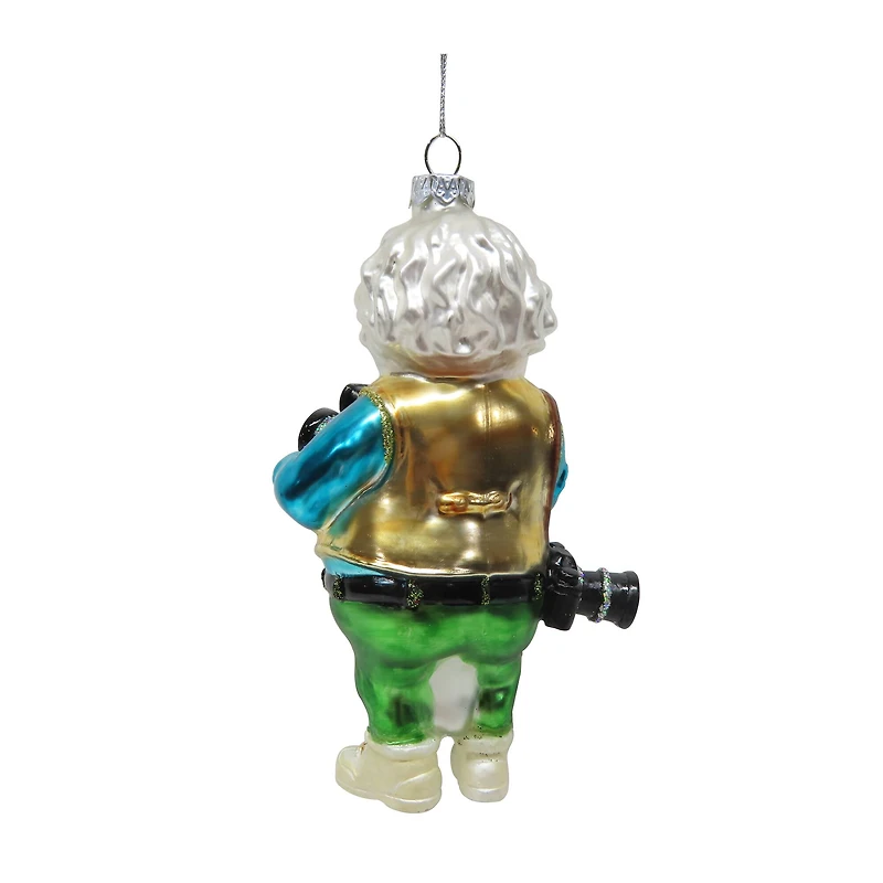 5.25" Photographer Santa Glass Ornament by Ashland®