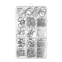 Rhodium Keychain-Making Findings Kit by Bead Landing™