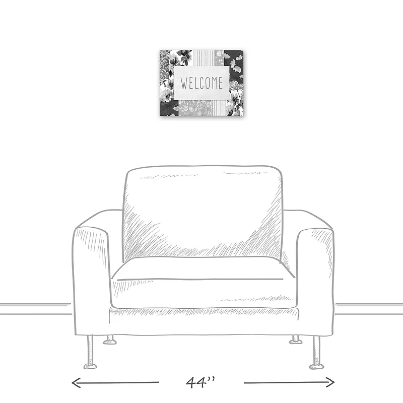 Spring Floral Patchwork 1 11" x 14" Canvas Wall Art