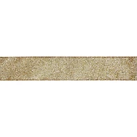 1.5" x 25ft. Champagne Wired Glitter Ribbon by Celebrate It®