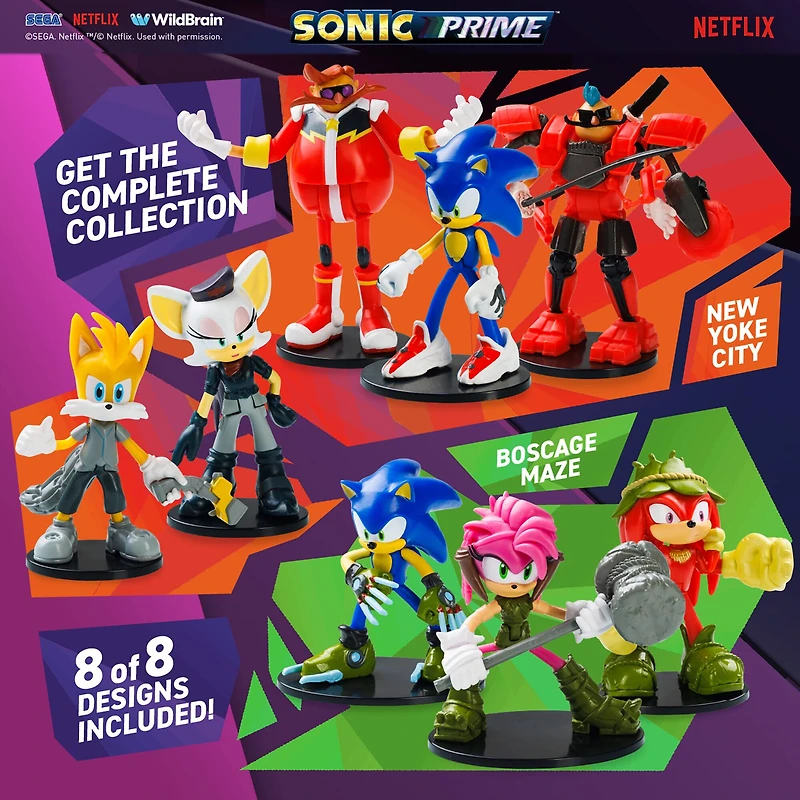 Sonic Prime 3" Action Figure Set