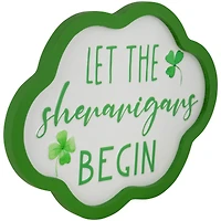 Let the Shenanigans Begin Framed Wall Sign